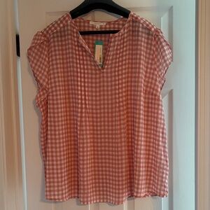Fun 2 Fun Pink Gingham Blouse